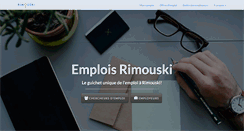 Desktop Screenshot of emploisrimouski.com