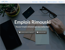 Tablet Screenshot of emploisrimouski.com